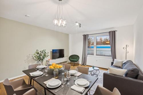 Apartment Kranich mit 3 Zimmern, top Infrastrukturlage HH Langenhorn, nähe Airport, Boxspringbetten und Arbeitsplätzen mit Glasfaser WLAN, Hamburgo (foto 7)