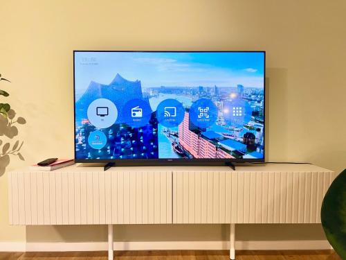 Apartment Kranich mit 3 Zimmern, top Infrastrukturlage HH Langenhorn, nähe Airport, Boxspringbetten und Arbeitsplätzen mit Glasfaser WLAN, Hamburgo (foto 5)