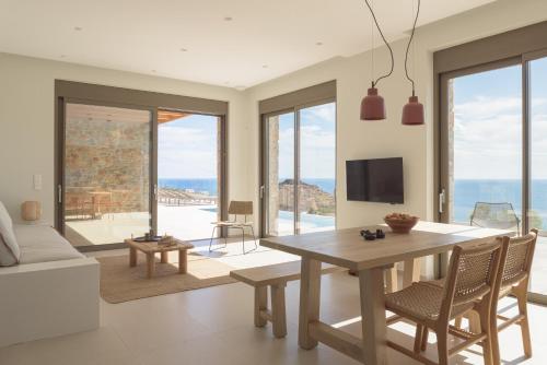 Shared lounge/TV area, VK Villas - Votsalo & Kyma Villas, By ThinkVilla near Taverna Elpidia