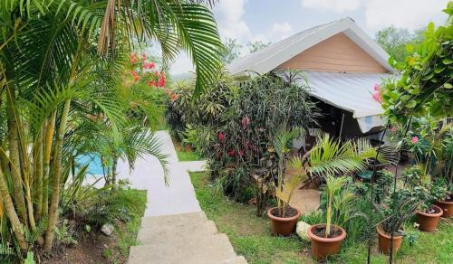 สวน, Bungalow accueillant à Le Diamant avec piscine partagée (Bungalow accueillant a Le Diamant avec piscine partagee) in เลอ ยามัน