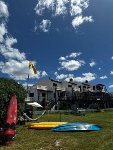 Cabañas Mar Chiquita frente la laguna