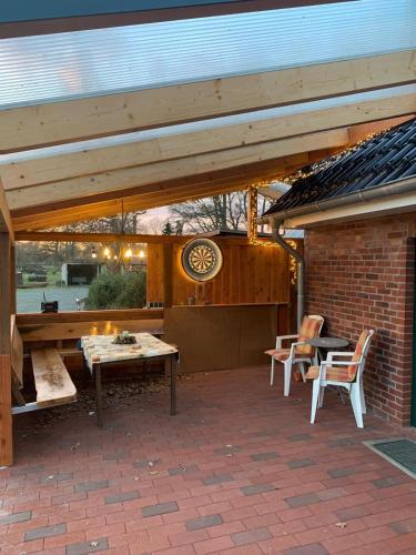 Erkély/terasz, Ferienhaus Jantzen in Wingst