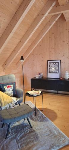 Odenwald-Lodge mit Infrarotsauna und E-Ladestation im Naturpark Odenwald "Haus Himmelblau" in Reichelsheim (Odenwald)