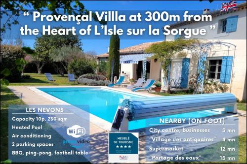 La Villa des Lavandes - A 300m du Centre, au calme, et au vert ! - Location, gîte - L'Isle-sur-la-Sorgue