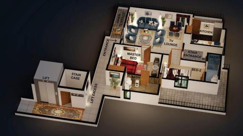 Blue Rawal Room Type - Two-Bedroom Apartment with Pool View