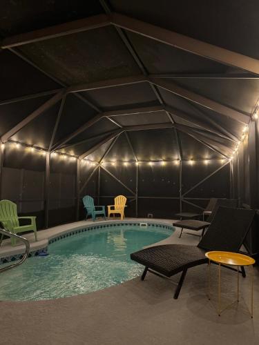 Swimming pool, Havana Hideaway 3BR Home with Private Pool and Dedicated Office in Vilano Beach