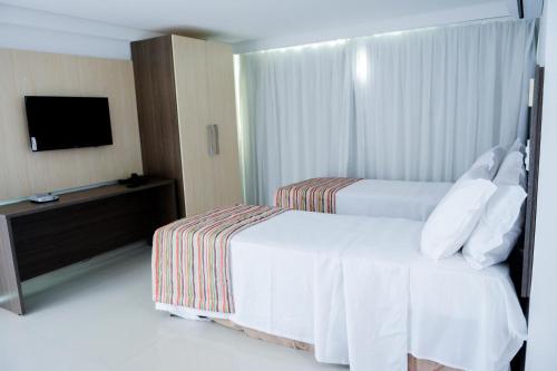 Val Atlantic Hotel Val Atlantic Hotel is conveniently located in the popular Joao Pessoa Beach area. The property features a wide range of facilities to make your stay a pleasant experience. Service-minded staff will we