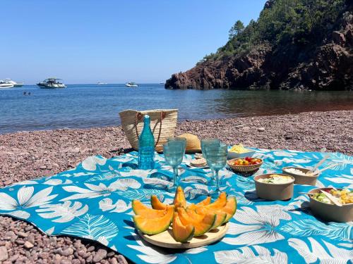 Beach, Camping Vallee du Paradis in Saint-Raphael