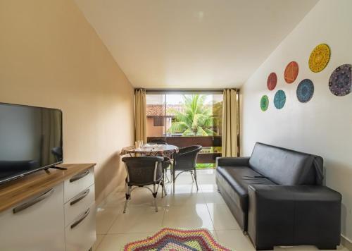 Apart-hotel a 400m da Praia de Taperapuan