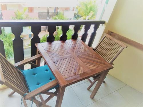 balkon/terras, Studio, vue magique Sainte Anne Caritan in Sainte-Anne