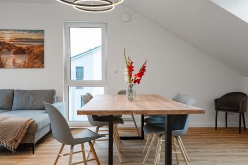 Cocina, Seaside Luxus Suite 7 mit Sauna und Meerblick in Dahme