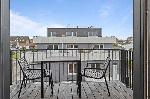 Terraza/balcón, Seaside Luxus Suite 7 mit Sauna und Meerblick in Dahme