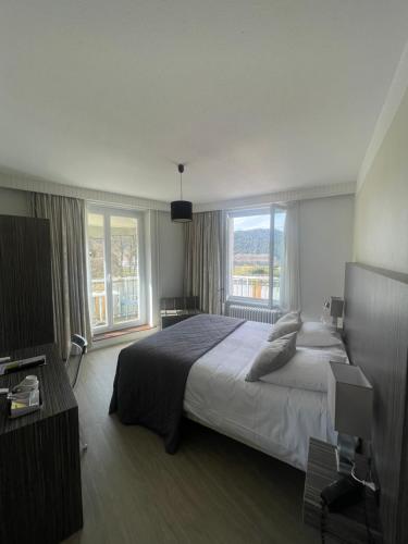 Chambre double, deluxe, vue sur le lac, balcon