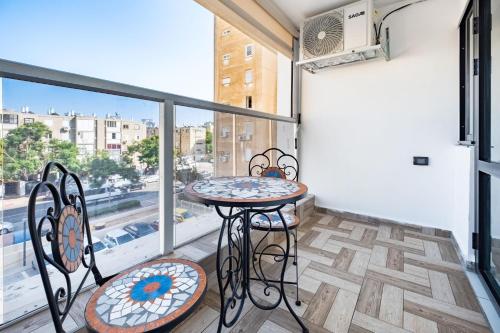 Erkély/terasz, יחידת דיור ברמת בית מלון in Ashdod