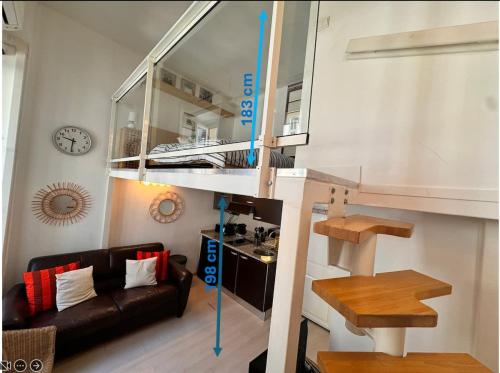 Tranquil Studio with Mezzanine in Carre dOr, Nizza (foto 4)