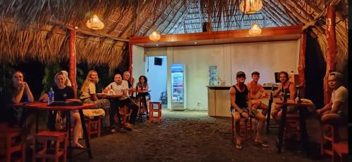 餐厅, Hostel Los Chocoyos in 梅里达