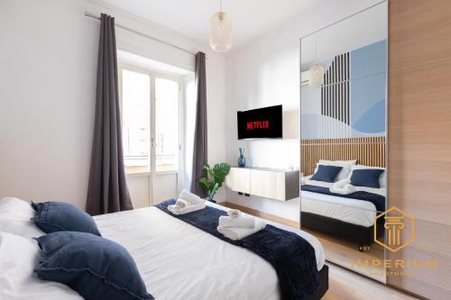 Imperium Deluxe Apt - 300mt to Metro B, 3 bedrooms, Panoramic view, A-C, Рим