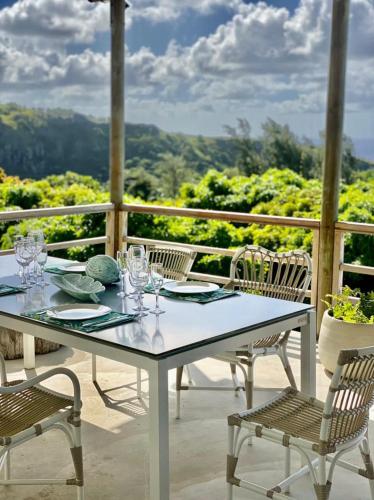 شرفة/ تراس, Shambhala Villa Rodrigues in Roche Bon Dieu