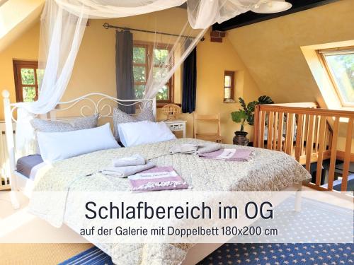 Ferienhaus Lebuser Land fur bis zu 4 Personen mit 1300 qm Garten und Privatsauna, grandiosen Blick u in Lebus