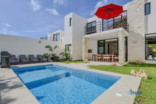 Viesnīcas āriene, Modern Townhouse with Private Pool and BBQ Area in Los Dos Compadres