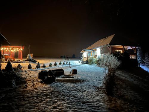 Bąbelkowa Chata Beskidy Domek z Balią Jacuzzi