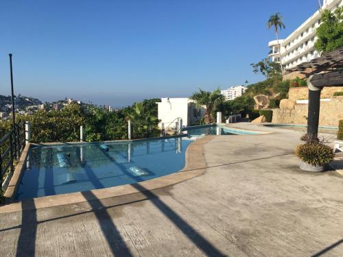 Úszómedence, Departamento con vista al mar in Acapulco Óváros