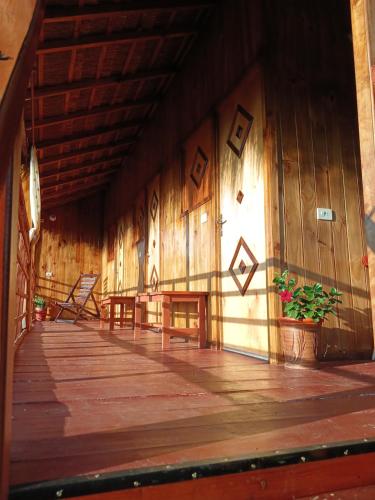 陽台/露台, Cabañas Compartidas en Casa Quinta en Itá (Cabanas Compartidas en Casa Quinta en Ita) in 伊陶瓜