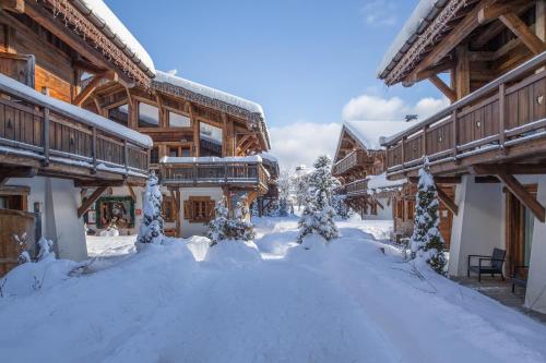Зовнішній вигляд готелю, Les Loges Blanches Megeve in Мегев