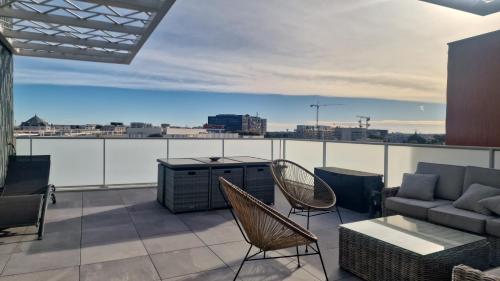 Toit-terrasse avec vue magnifique sur Montpellier near Le Site