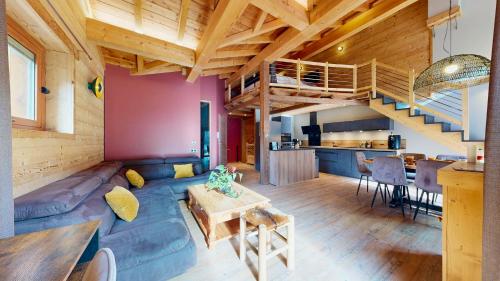 Chalet Grand Croix avec Jacuzzi privatif, Vue montagnes, Local a ski