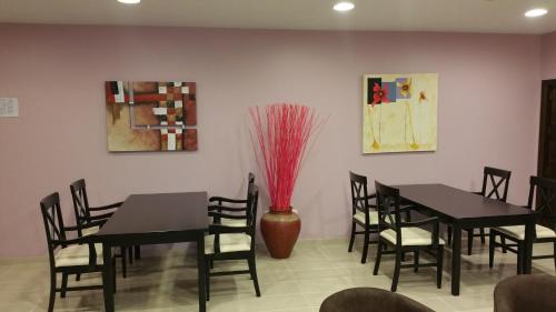Delt lounge/TV-område, Hotel Leon in La Palma del Condado