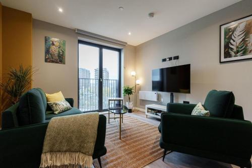 Jungle Luxe Retreat, 2Bed 2Bath Leeds, Center & Stadium, Leeds (Foto 8)