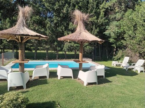 1200 négyzetméteres, 1 hálószobás Bungaló 1 fürdőszobával Funes területén (Cabañas Samay) near Rosario-Islas Malvinas nemzetközi repülőtér