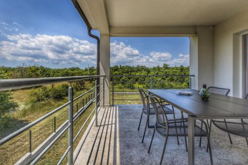 Erkély/terasz, Apartment Mirna with Swimming Pool in Strmac