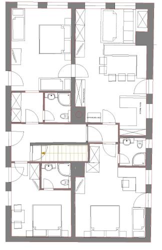 3 bedrooms, 8 beds
