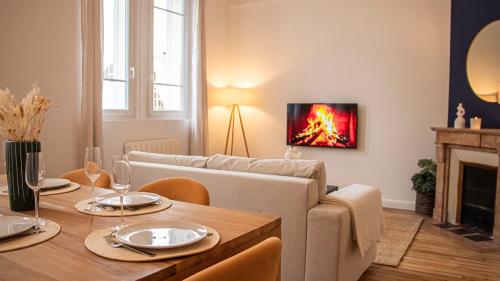Appartement idéal couple - Coeur historique de Reims - Spacieux - Wifi