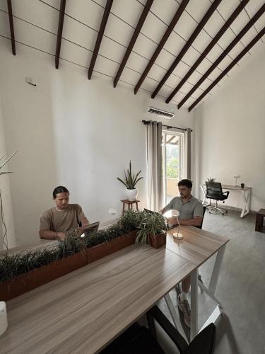 Unterkunft von außen, The Hostel in Mirissa