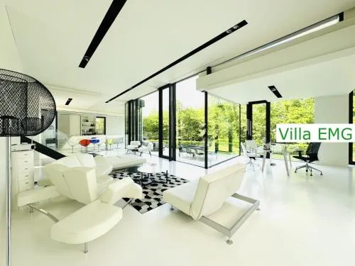 Einzigartige Luxus Design Villa EMG Warendorf nah Münster mit Garten direkt an der Ems, bis max 10 Personen in Warendorf, Deutschland