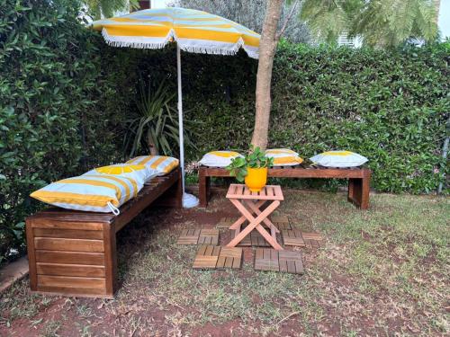 Bouskoura, appart jardin privé, Casablanca (foto 5)