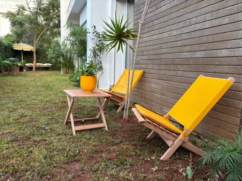 Bouskoura, appart jardin privé, Casablanca (foto 9)