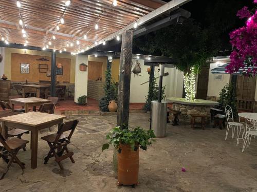 Étterem, Hotel Casa Valentino in Tibasosa