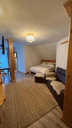 1 queen bed, 1 sofa bed