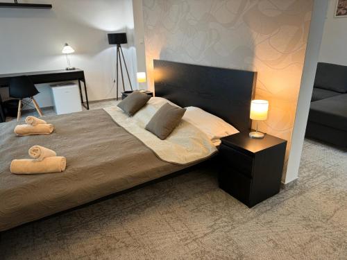 1 queen bed, 1 sofa bed