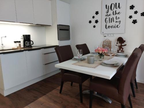 Kitchen, Apartment Waterside Heaven in Frymburk