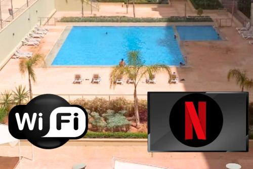 Swimming pool, Sunny Stay Apartment Agadir in Al Mohammadi
