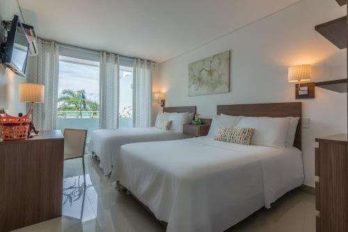 2 double beds