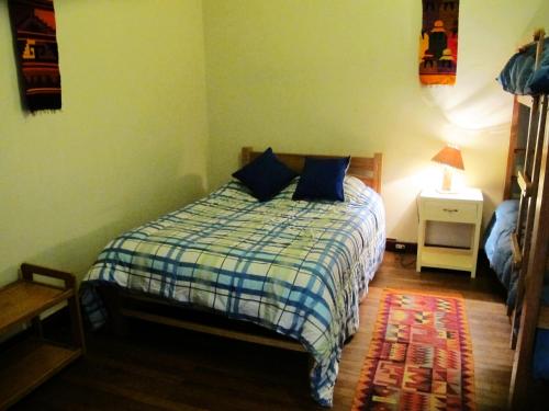 1 double bed, 1 bunk bed