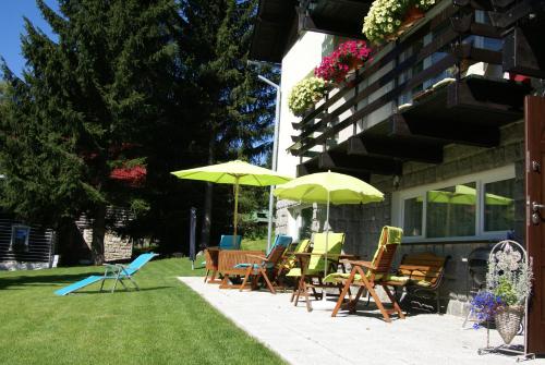 Balcony/terrace, Pension Arabela in Harrachov