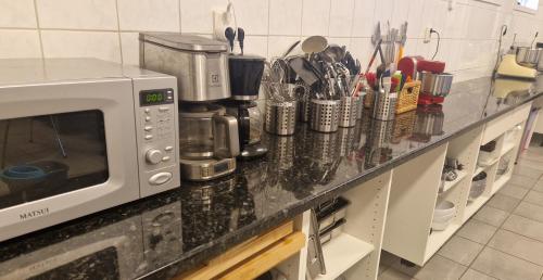 廚房, Hotel Dalhem in 羅馬克洛斯泰