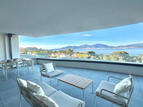 景觀, Appartement vue mer Royal Palm Porticcio in 波爾蒂喬